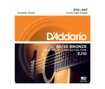 DADDARIO EJ10 Akustik Tel Extra Light 010