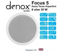 DENOX FOCUS - 5 Alçıpan hoparlör,2 way,100VTrafolu